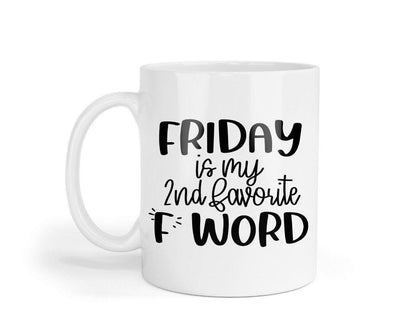 Funny Friday Coffee Mug & Coaster Set: Rude Office Gift