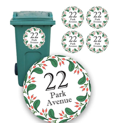 Wheelie Bin House Address Numbers Stickers Wheelie Dustbin Sticker Vinyl Decal