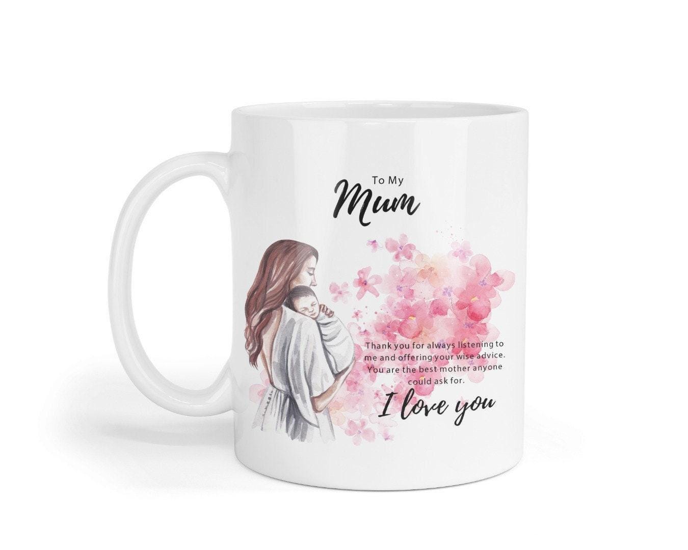 I Love You Mum Mug & Coaster Set - Novelty Gift