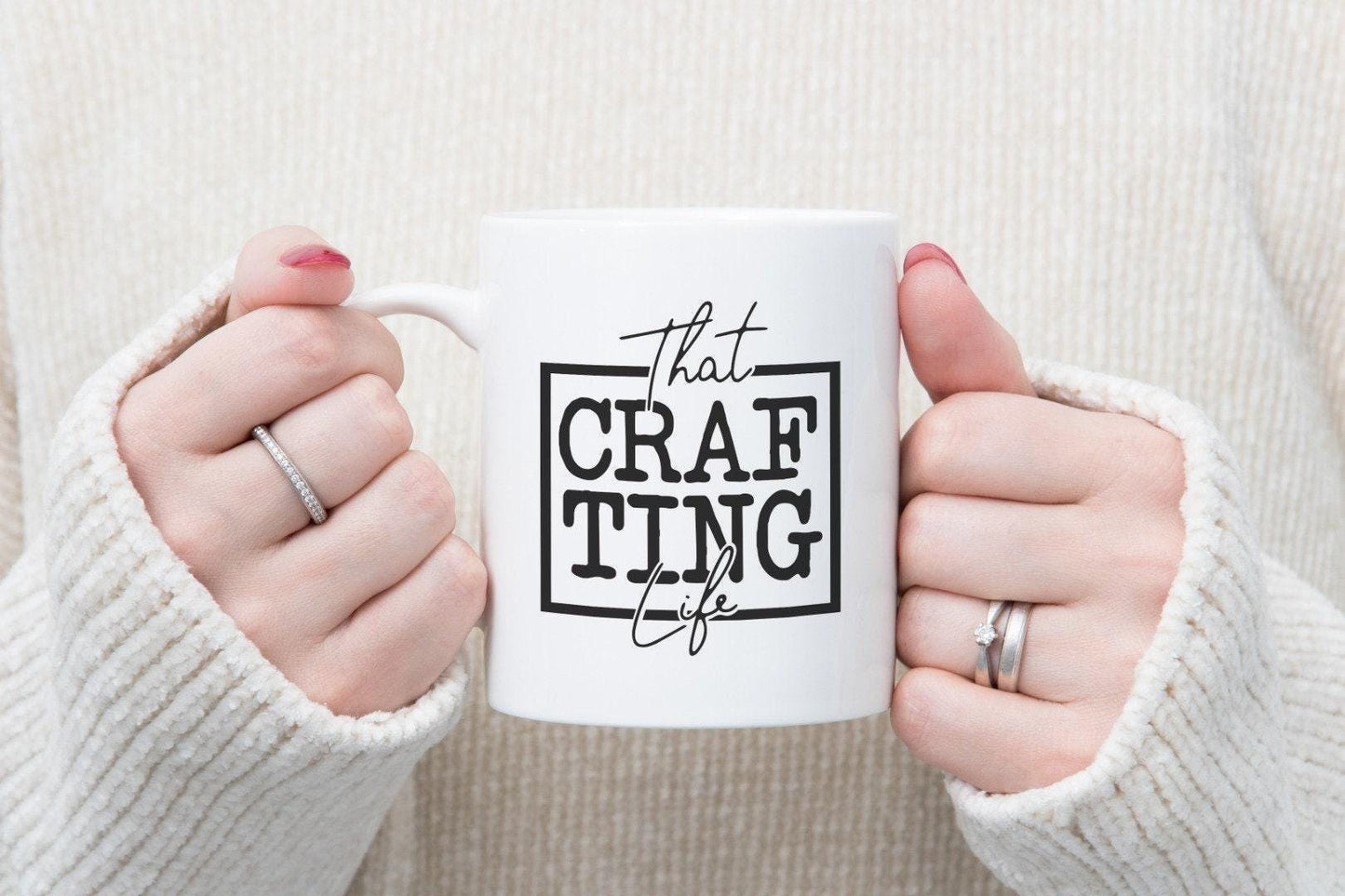 That Craf Ting Life -funny Savage Ceramic Novelty Mug & Coaster Coffee Tea Cup Office Gift