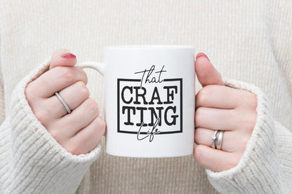 That Craf Ting Life -funny Savage Ceramic Novelty Mug & Coaster Coffee Tea Cup Office Gift