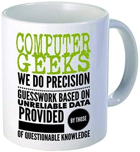Funny Computer Geek Mug: Precision Guesswork Novelty Gift