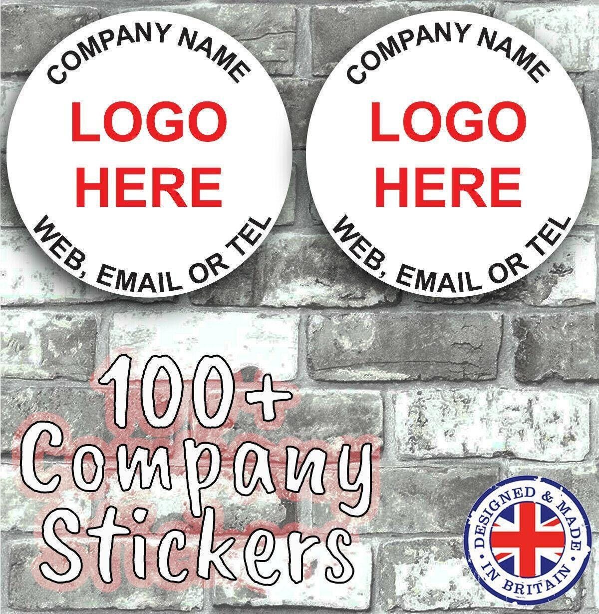 Personalised Business Name Stickers Thank You Seals Your Logo Labels Address