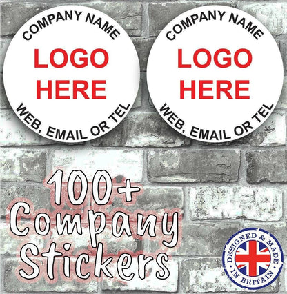 Personalised Business Name Stickers Thank You Seals Your Logo Labels Address