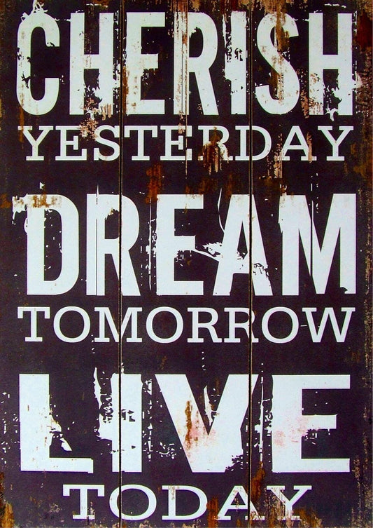 Cherish Dream Live Motivation Art Giant Poster - A5 A4 A3 A2 A1 A0 Sizes