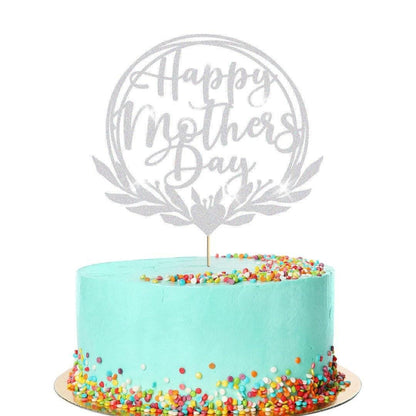 Happy Mothers Day Glitter Cake Topper Birthday Celebration Decoration