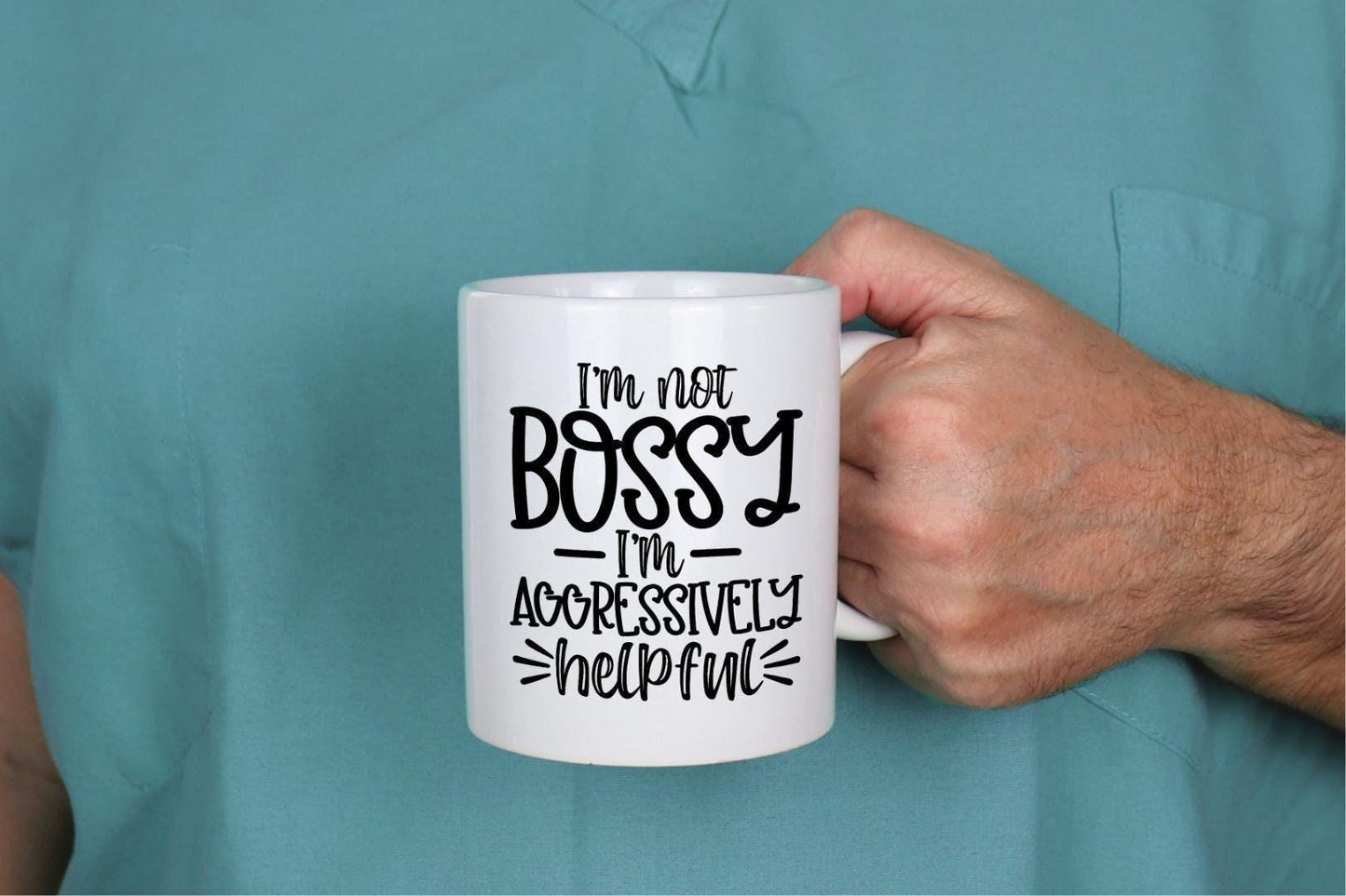 Funny 'I'm Not Bossy' Mug and Coaster Set: Office Gift