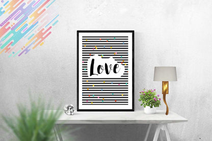 Love Reminder Inspiration Motivation Nursery Wall Decor Art Poster Print