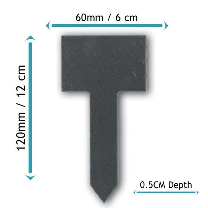 Personalised Dog Memorial Slate Plant Markers Laser Engraved Garden Labels For Outdoor Plants