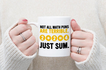 Not All Math Pun Mug & Coaster Set Teacher Birthday School Leaving Coffee Gift