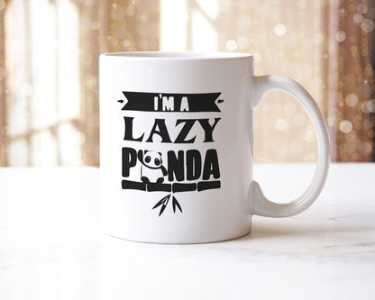 Im A Lazy Panda Coffee Mug Tea Cup Office Coworker Birthday Christmas Xmas Gift