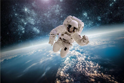 Spaceman 3D Wall Decal: NASA Earth View Poster (45x60cm)