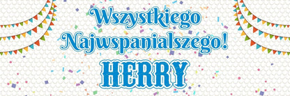 2 Personalised Wszystkiego Najwspanialszego Najlepszego Party Banners Posters