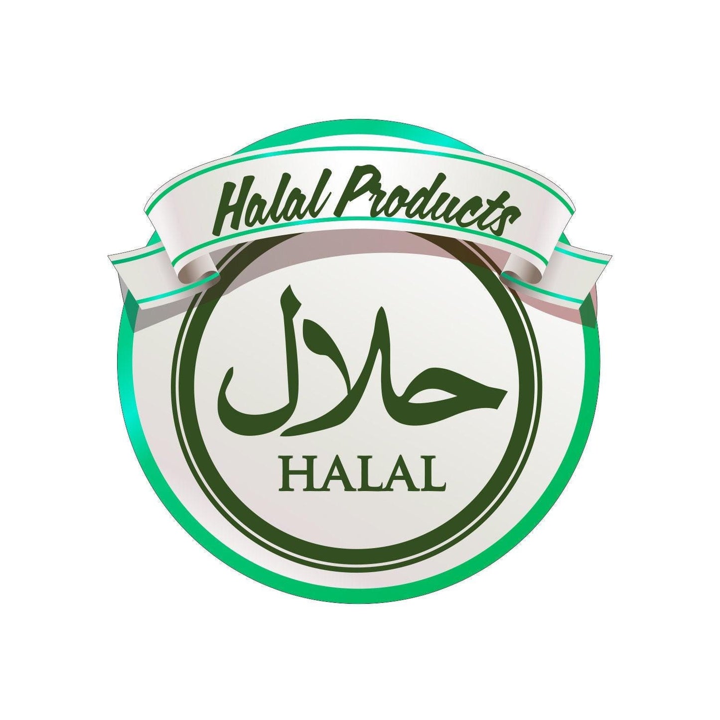 Halal Food Served Here Takeaway Window Cafe Shop Restaurant Sticker Sign Decal