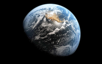 Planet Earth From Space Globe Giant Poster - A5 A4 A3 A2 A1 A0 Sizes