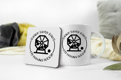 Shake Those Balls - Funny Bingo Coffee Mug and Coaster Set