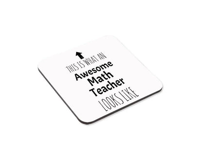 Math Teacher Mug and Coaster Set - Teacher Gift