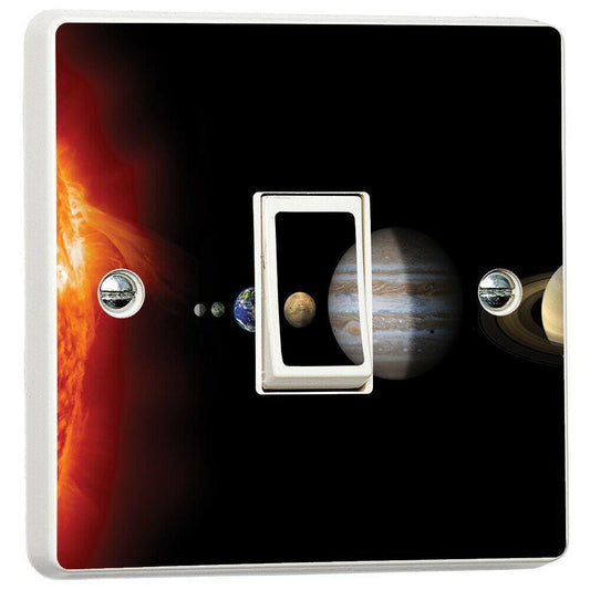 Planets Space Solar System 3d Light Switch Sticker Cover Vinyl Skin Wall Decal