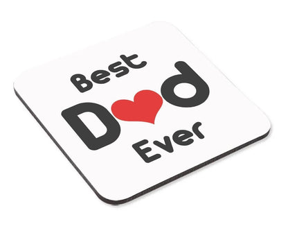 Best Dad Ever Mug & Coaster Set Daddy Birthday Fathers Day Daughter Son Gift