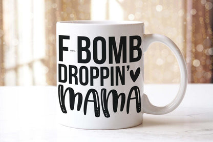 F Bomb Mom Coffee Mug & Coaster Set - Funny Mama Gift