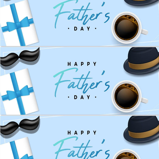 2x Happy Fathers Day Banner Party Celebration Poster Decoration