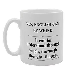 Funny English Language Mug: 