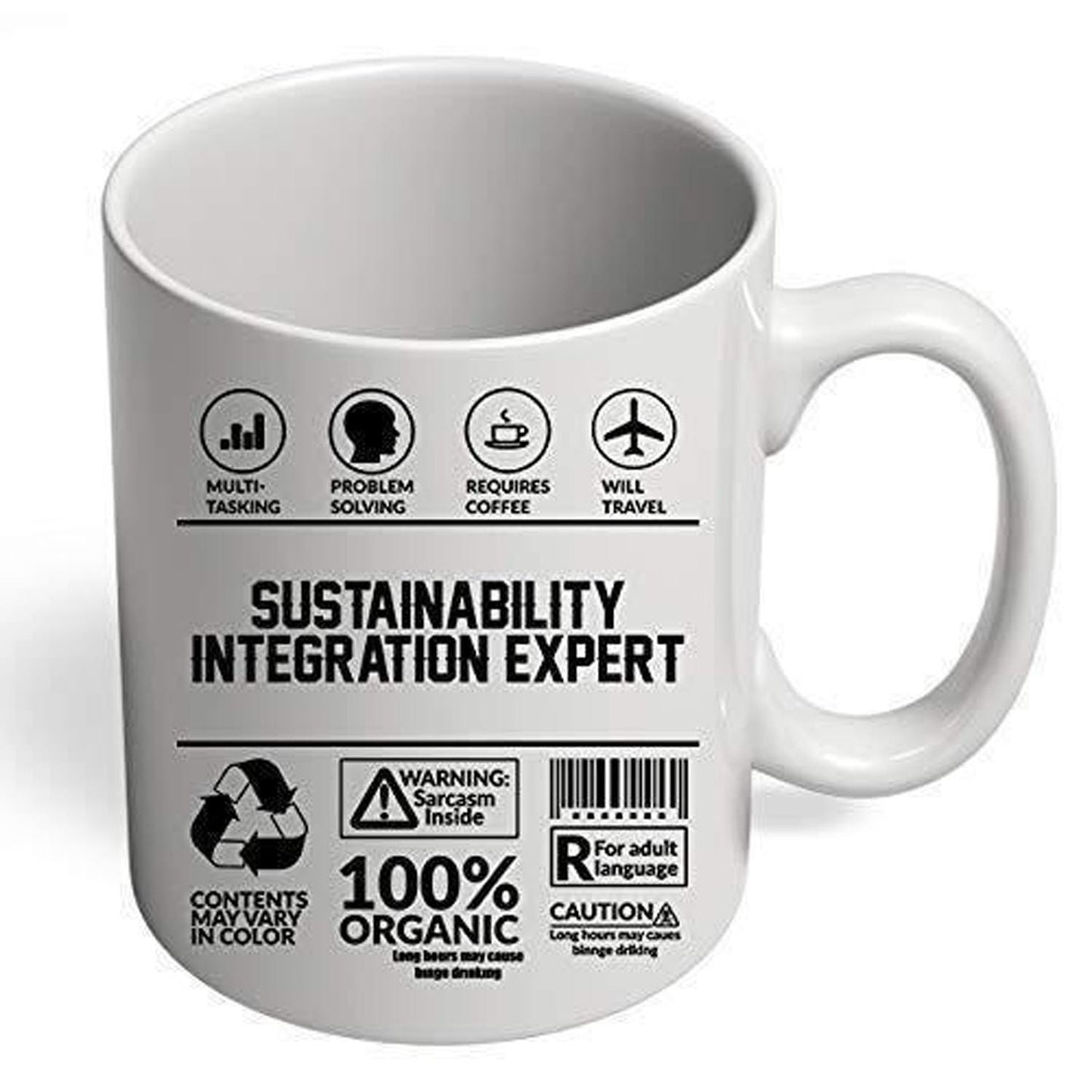 Sustainability Expert Mug: Funny Sarcastic Gift - UK Made