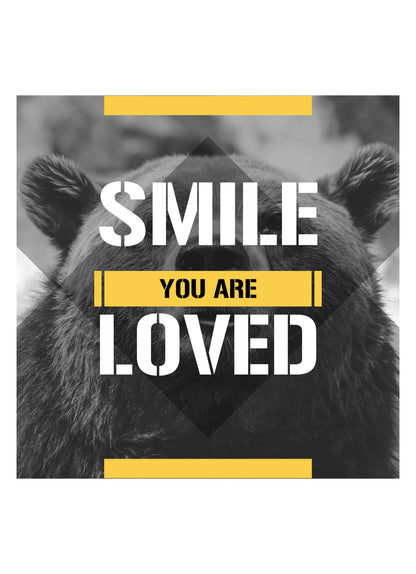 Smile You Are Loved Motivational Inspirational Love Positive Quote Poster Wall