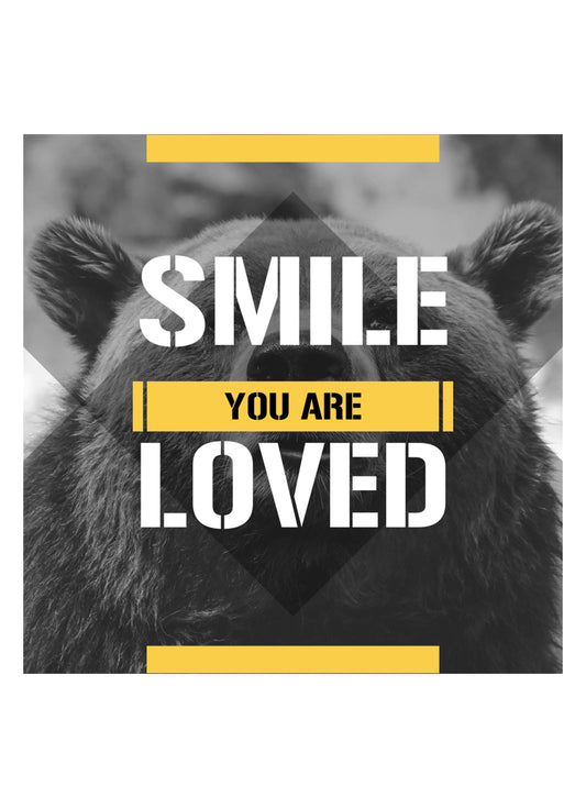 Smile You Are Loved Motivational Inspirational Love Positive Quote Poster Wall