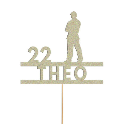 Personalised Plumber Construction Builder Cake Topper Electrician Cake Decoration Any Name and Age