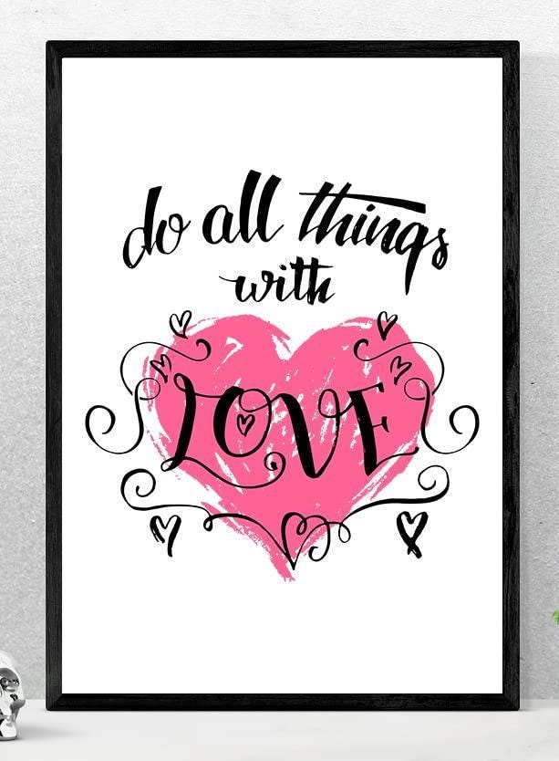 Love Quote Poster: Motivational Wall Art