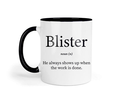 Blister Coworker Mug & Coaster Set: Funny Office Gift
