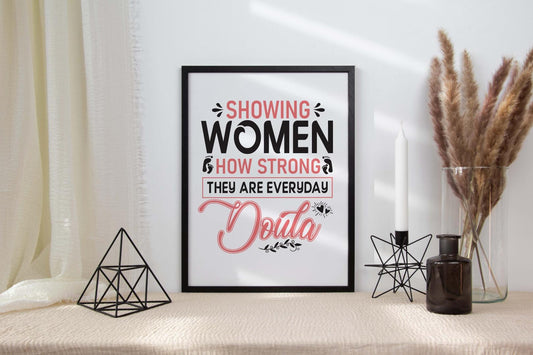 Showing Women Mothers Day Inspirational Mom Love Mum Grandma Poster Wall Art