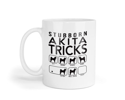 Stubborn Akita Tricks Mug: Funny Japanese Dog Lover Gift