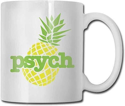 Psych Pineapple Coffee Mug: Fun Office & Home Gift - UK Made