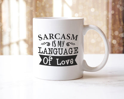 Sarcasm Language of Love Mug & Coaster Set