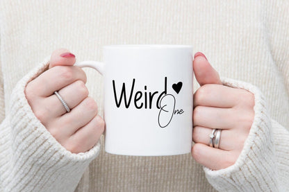Werid One - Funny Ceramic Novelty Mug & Coaster Coffee Tea Cup Office Humour Gift