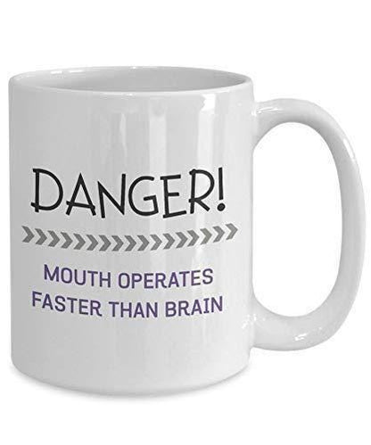 Funny 'Danger Mouth' Mug: Novelty Coffee Cup Gift