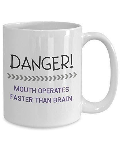 Funny 'Danger Mouth' Mug: Novelty Coffee Cup Gift