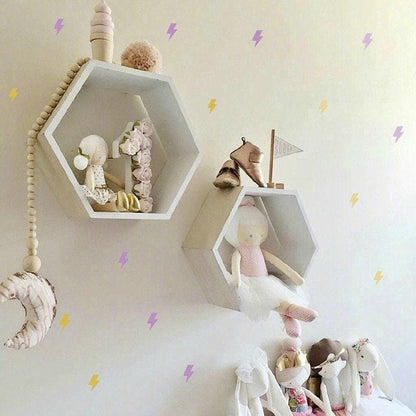 Superhero Lightning Bolt Wall Stickers Boys Bedroom Kids Nursery Vinyl Decal