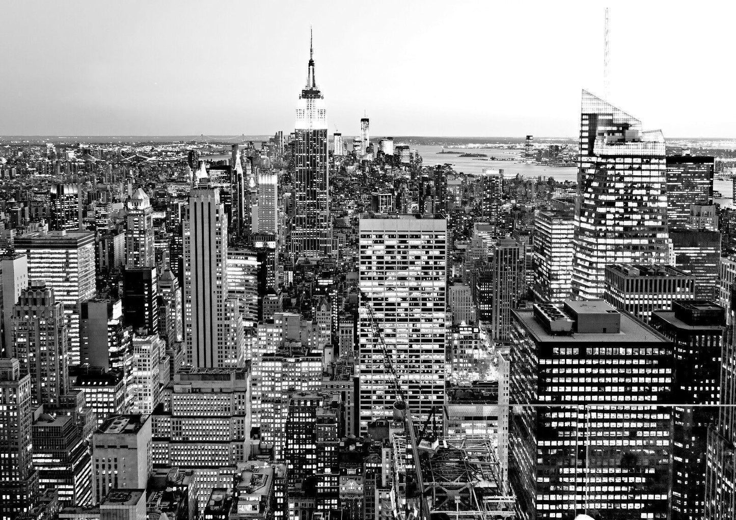 New York Black And White Giant Poster - A4 A3 A2 A1 Sizes