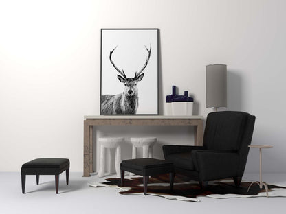 Deer Kids Bedroom Woodland Forest Animal Wall Art Home Room Decor Print Poster