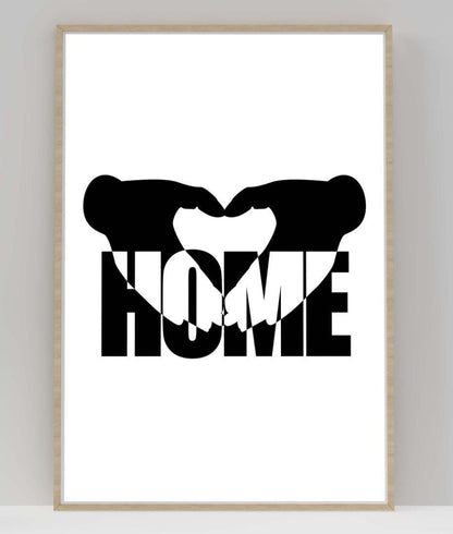 Love Home Heart Inspirational Positive Quote Poster Art Print Wall
