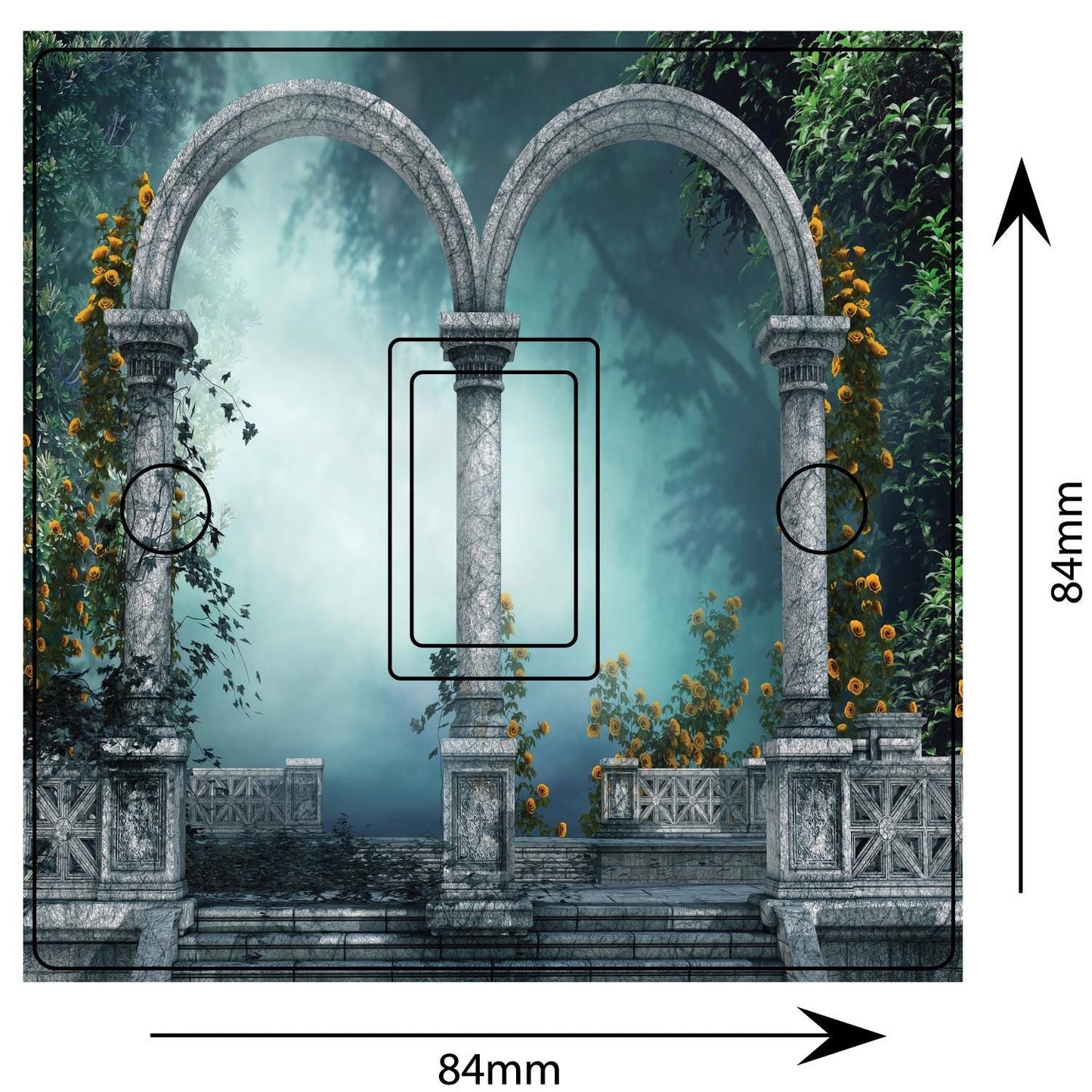 Forest Gates Heavenly Door 3d Light Switch Sticker Cover Vinyl Skin Wall Decal