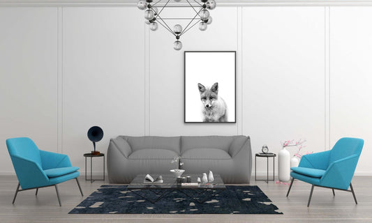 Fox Kids Bedroom Woodland Forest Animal Wall Art Home Room Decor Print Poster