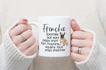 French Bulldog Mug & Coaster Set: Frenchie Nicknames, Birthday Gift