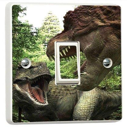 T-Rex Dinosaur Light Switch Sticker: Child-Safe Vinyl Decor