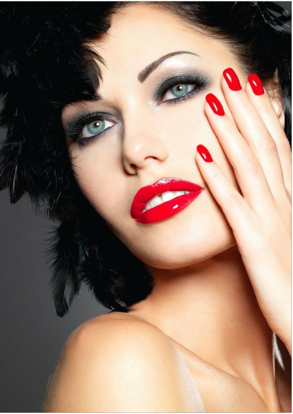 Hair Nail & Foot Care Poster Make-up Salon Spa Decor Manicure Pedicure Art Print