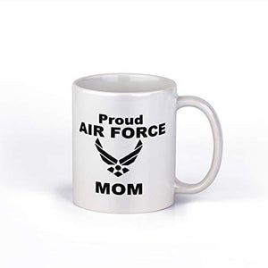 Proud Air Force Mom Military 11-Ounce NI989 | Ceramic Coffee Mug | 11 OZ