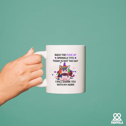 Back The Fuck Up Sarcastic Gifts Office | Ceramic Coffee Mug | 11 OZ
